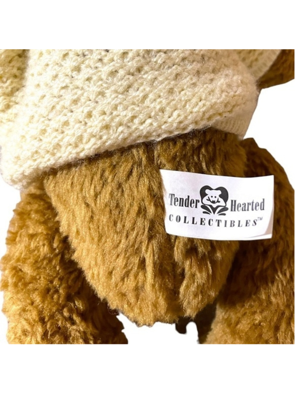 TENDER Hearts Treasures Teddy Bear Plush Stuffed Animal Jointed Sweater Plush - Picture 9 of 12